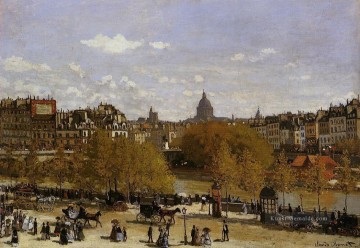 Quai du Louvre Claude Monet am Ölgemälde
